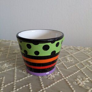 Boston Warehouse Trading Corp VINTAGE 2004 Halloween Candle Holder or Flower Pot